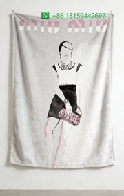 Miumiu Throw Blankets